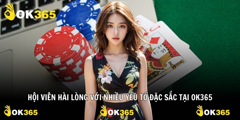 Hội viên hài lòng với nhiều yếu tố đặc sắc tại OK365