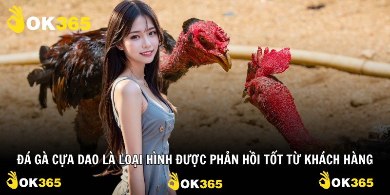Đá gà cựa dao là loại hình được phản hồi tốt từ khách hàng